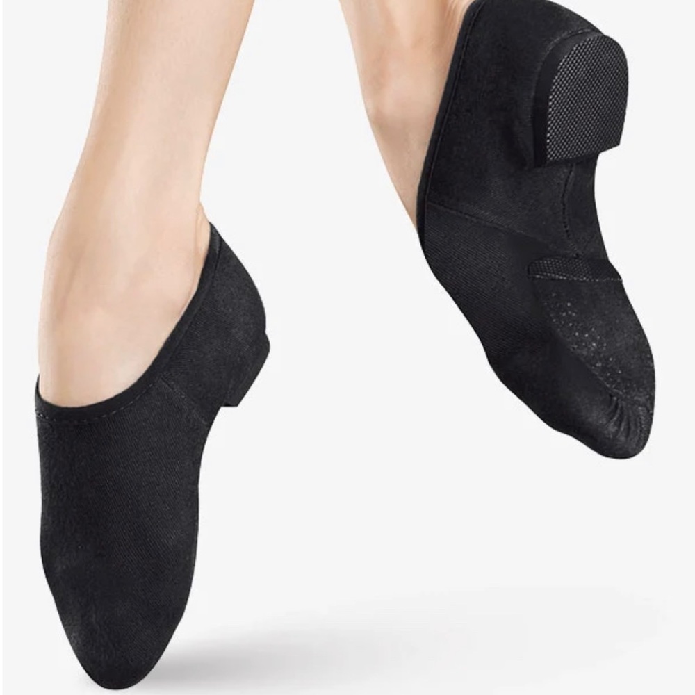 Bloch Black Canvas Slip-On Jazz Shoes